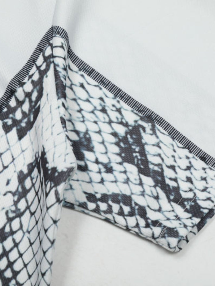 CJ Snake Print Baseball Tee