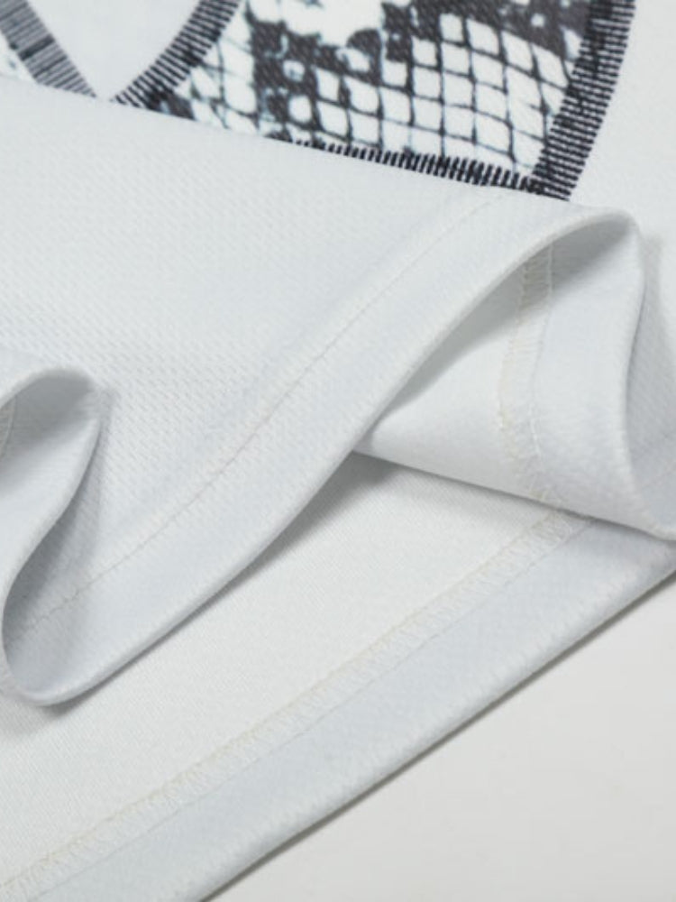 CJ Snake Print Baseball Tee