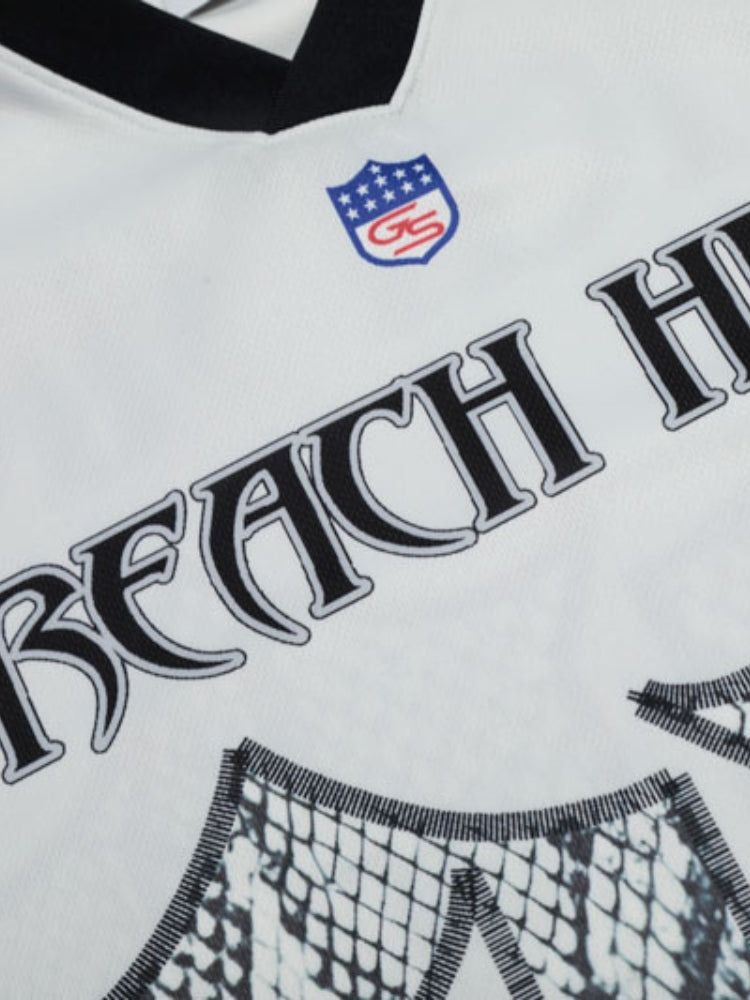 CJ Snake Print Baseball Tee