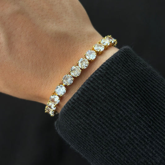 Tennis Crystal Bracelet (Gold)
