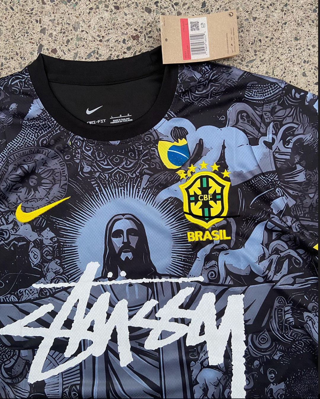STÜSSY 2024 special edition Brasil black kit - Jesus edition