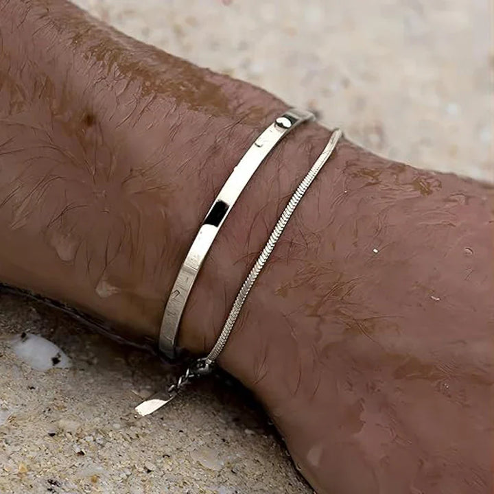 Minimalistic Silver Cuban Bracelets - ClubJerseys