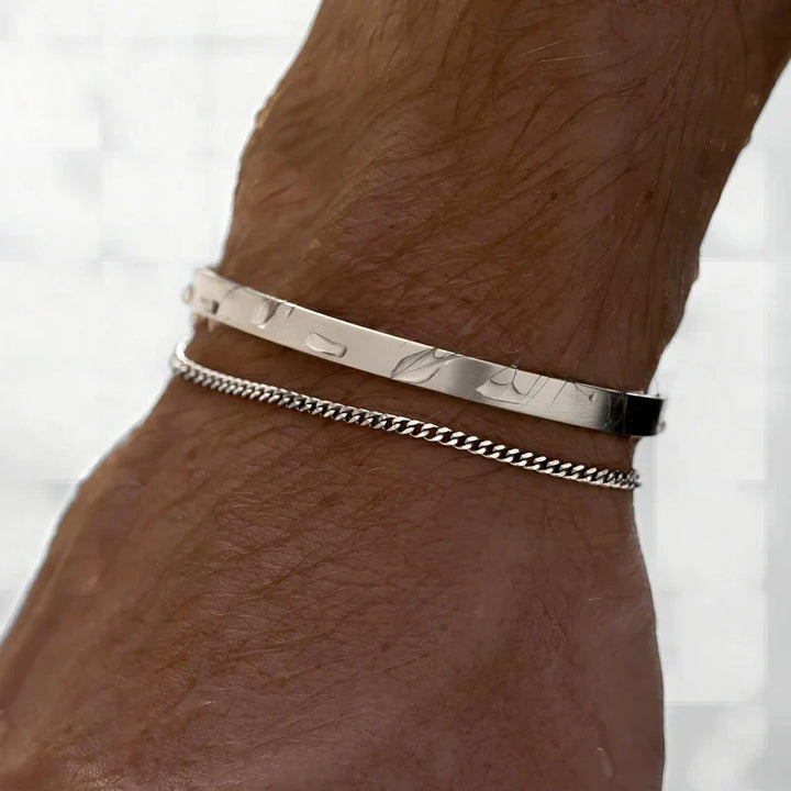 Minimalistic Silver Cuban Bracelets - ClubJerseys